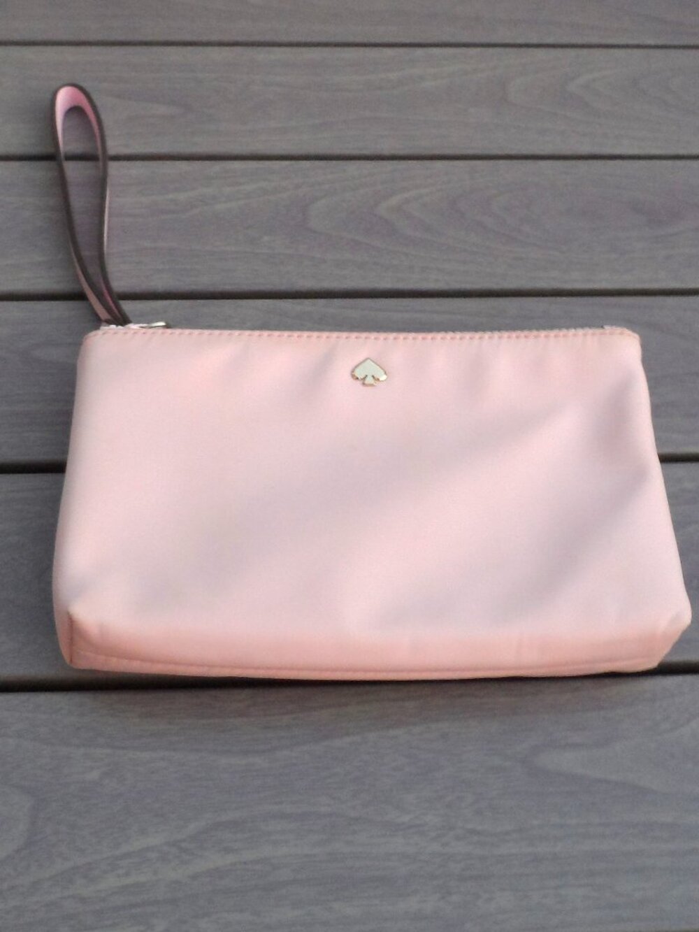 Kate Spade Jae Radiant Pink nylon wristlet